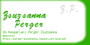 zsuzsanna perger business card